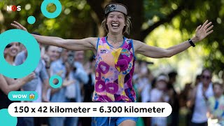 Record! Australische atlete rent 150 marathons in 150 dagen