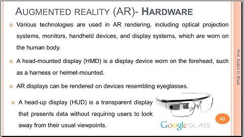 AR VR Part 3 - Introduction, Software, Hardware and Applications of Augmented Reality (AR)