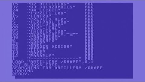 Shape Design  - Artillery [C64 Demo]