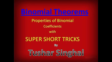 Binomial Theorem short Tricks