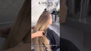 Clip On Extension/كليب اون /Karkafi hair /Natural Hair Extensions /قرقفي للشعر المستعار /الشعر طبيعي