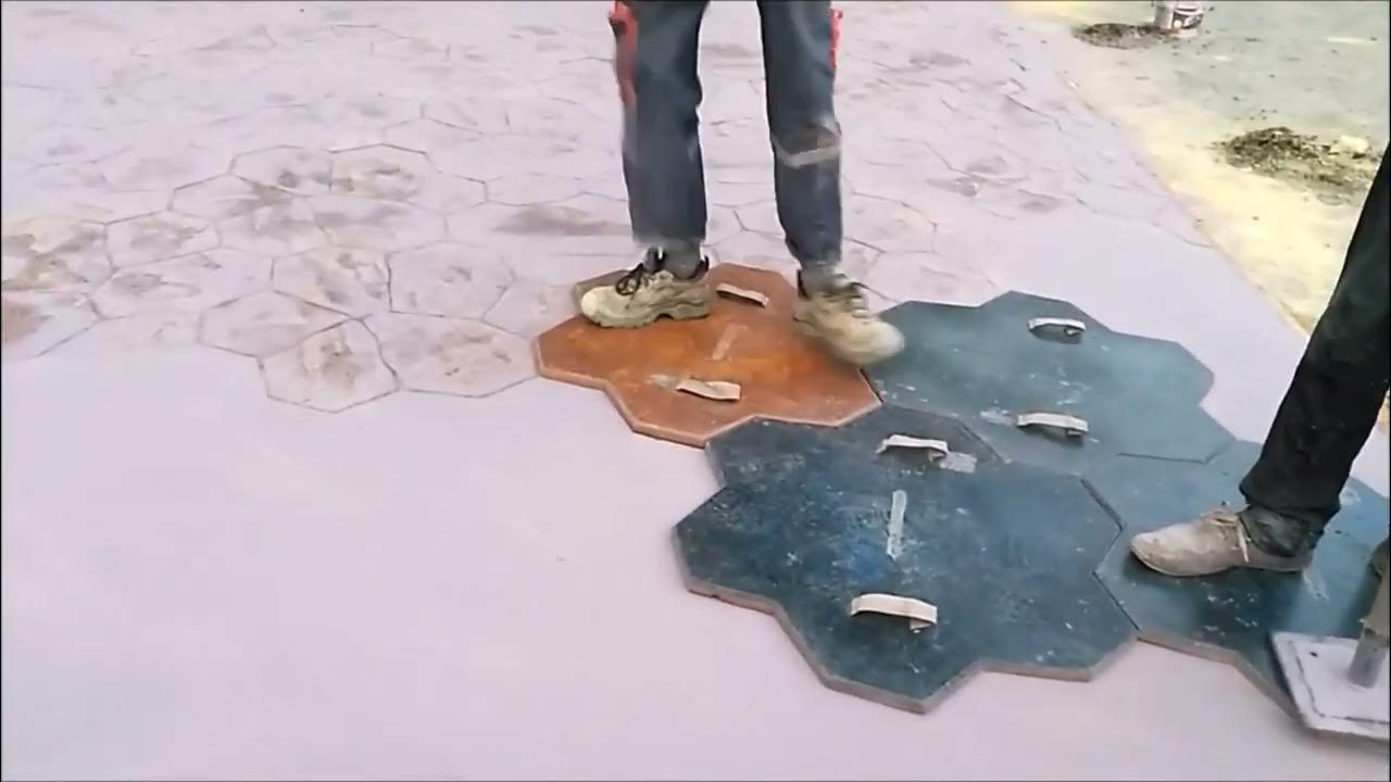 ПЕЧАТНЫЙ БЕТОН - YouTube