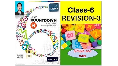 class 6 Revision 3 Question 1 to 10 | New countdown third edition book 6 Revision 3