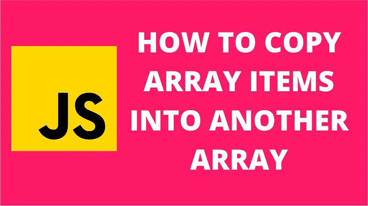 How to copy array items into another array javascript