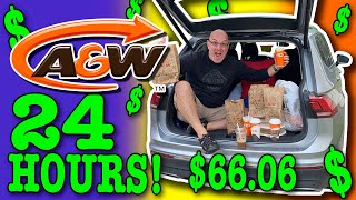 Living at A&W for 24 Hours | Stealth Camping
