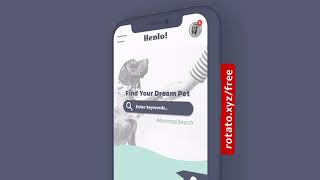 Henlo! Pet Adoption Website | UI App Design | Mobile Screens