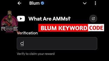 What Are AMMs? Video Code | Blum New Video Code 24 September | Blum Today video code