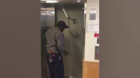 Opening of exterior elevator door