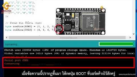 สอนใช้งาน ESP32 I2C Matrix 4x4 Keypad คีย์แพ็ด ปุ่มกด 4x4 แบบ I2C