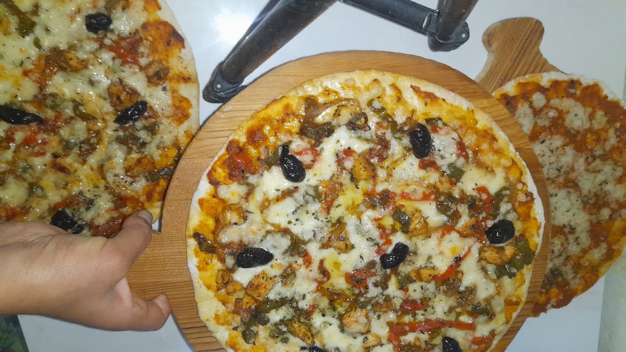 بيتزا منزلية ناجح طريقة تحضير سهلة وكتوجد في 5 دقائق 🍕🍕🍕🍕