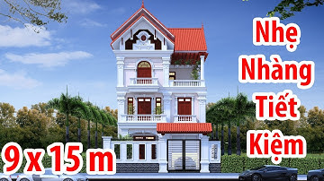 Biệt Thự Tân Cổ Điển 3 Tầng Mái Thái Đỏ Nổi Bật