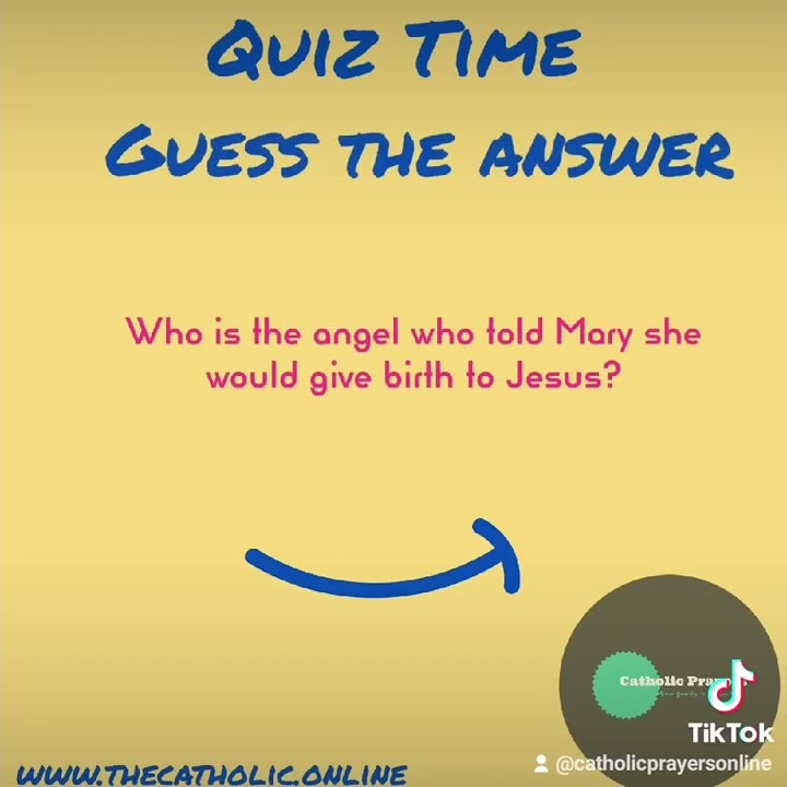 Catholic prayers online bible quiz time youtube