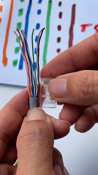 Cara pasang Konektor RJ45 ke kabel UTP
