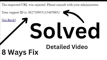 The requested URL was rejected. Please consult with your administrator. {Solved}