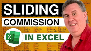 Excel - Mastering Sliding Commission Calculations in Excel | Excel Tutorial - Episode 757