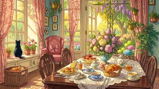 Quiet Spring Morning in a Charming Cottage by the Garden with 1940s Music Playing in Another Room screenshot 5