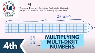 4th Grade Multiplying Multi-Digit Numbers | Arizona Academic Standard 4.NBT.B.5