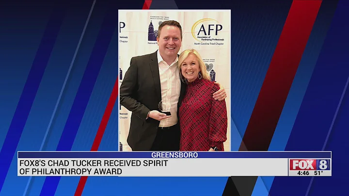 FOX8's Chad Tucker receives Spirit of Philanthropy...