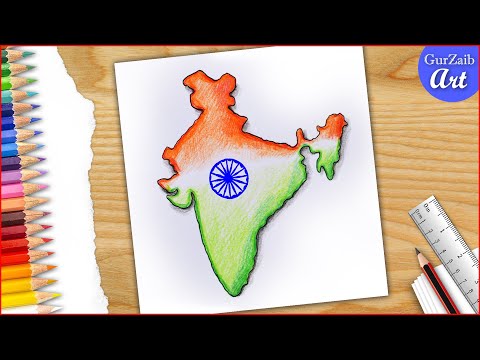 87 Indian Map Drawing Stock Photos, High-Res Pictures, and Images - Getty  Images