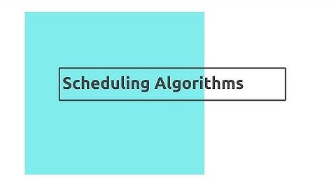 Process Scheduling || Operating Systems Video Assignment