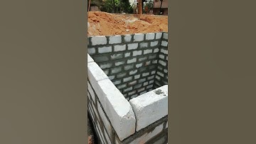 Building masonry water tank