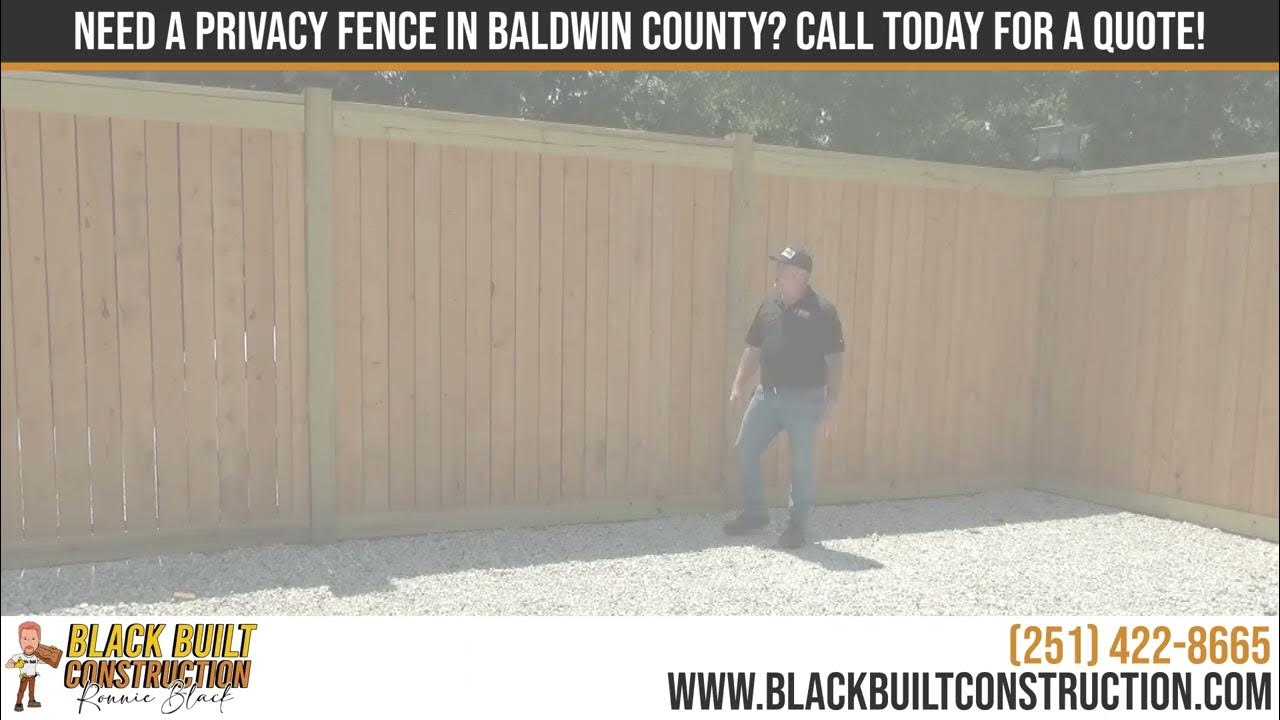 Building an 8Foot Picture Frame Privacy Fence with 6x6 Posts Black