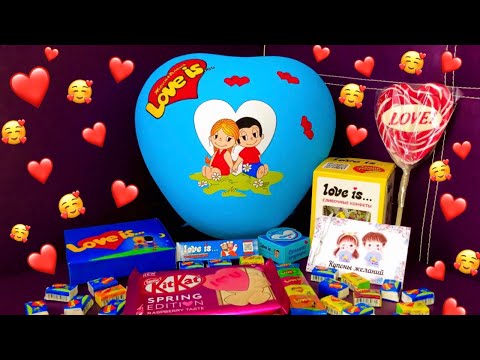 Подарок второй половинке на 14 февраля 💙 | Киндер сюрприз LOVE IS |Kinder surprise heart LOVE IS