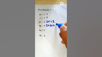Factorial ! #shorts #youtubeshortvideos #trendingshorts #factorials #learnmaths