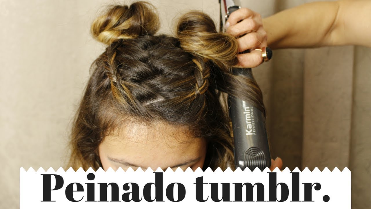Peinados Tumblr CON TRENZAS DE MODA Y PLANCHAS Para El Colegio  2018?(Explicado Paso a Paso) - YouTube