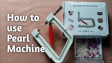 HOW TO USE PEARL SETTING MACHINE/MANUAL PEARL RIVET FIXING DIY MACHINE/NAILED BEAD PUNCHING ON DRESS