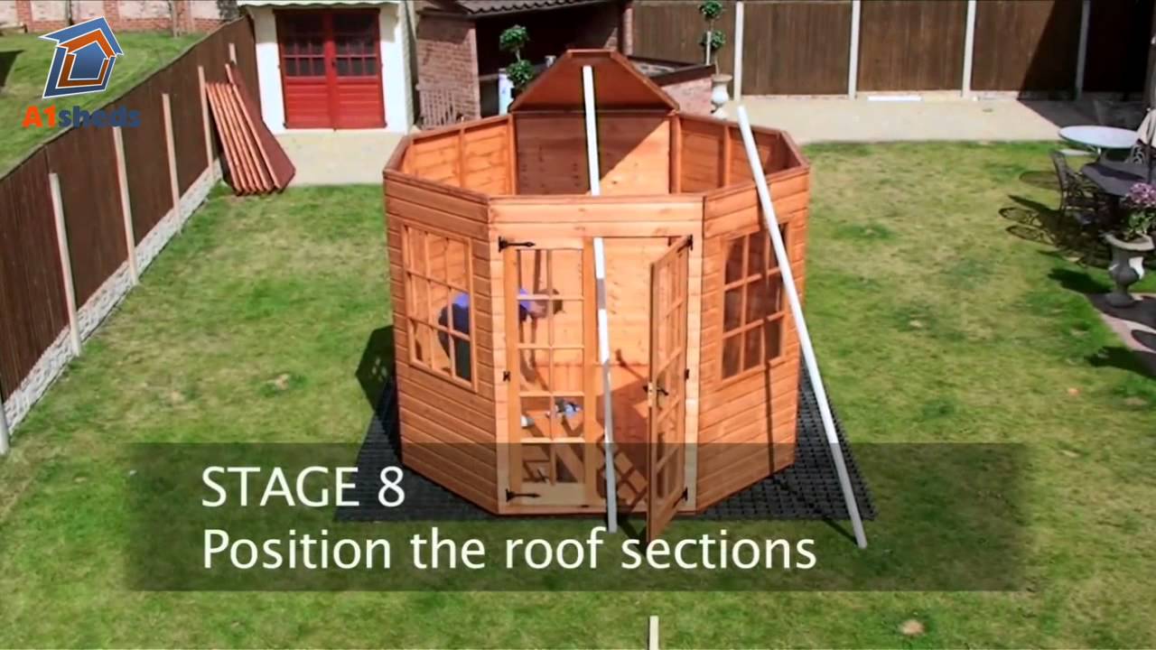 TGB Octagonal Summerhouse - Assembly Video - YouTube