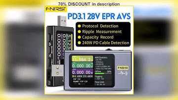 A must-have product! FNB58 USB Tester Voltmeter Ammeter TYPE-C Fast Charge Detection Trigger Capac