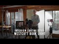 Interview lighting setup  westcott book light