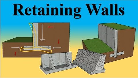 Retaining Walls  || Types of Retaining walls, Forces, Failure design and Reinforcement part #1
