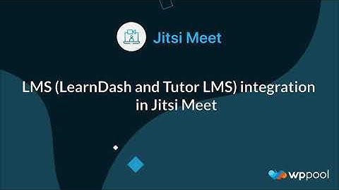 LearnPress Integration in Jitsi Meet