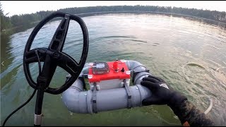 ОЗЕРО МЕЧТА/Поиск золота с системой хука/Underwater metaldetecting / Hookah system