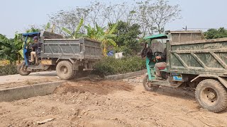 Super strong sand transport diy tricycle, ВЬЕТНАМ грузовик, перевозящий сверхпрочный песок ,pat 3