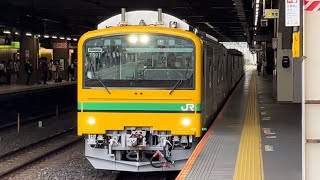 【宇都宮運輸区現車訓練（試運転）】GV-E197系TS01編成（フル編成）が試運転列車として大宮駅11番線に到着停車するシーン（試9843D）2022.9.9