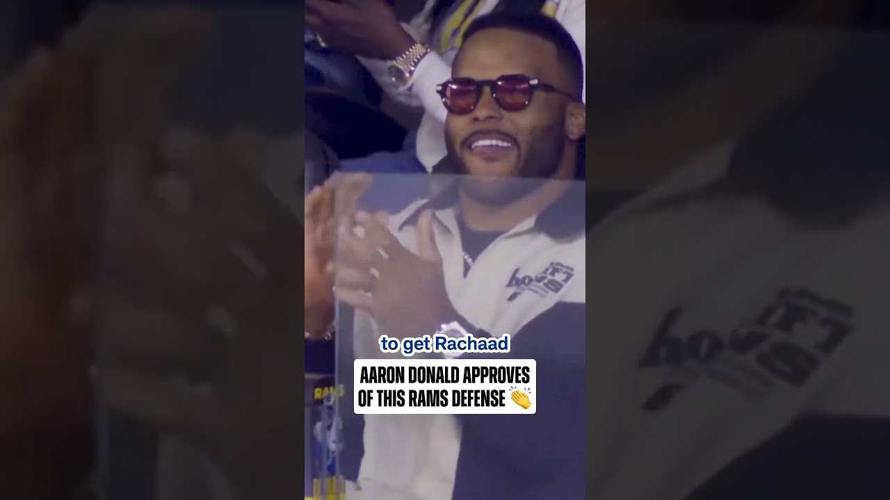 Aaron Donald and his bobblehead are pleased with this performance