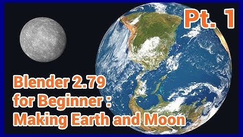 Blender Tutorial | Earth & Moon Tutorial Pt .1