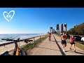 4K Virtual Bike Ride - Surfers to Miami - Gold Coast Australia - Beach Ride - Treadmill Background