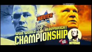 John Cena vs Brock Lesnar - WWE Summerslam 2014 Official Match Card HD