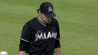 ATL@MIA: Eovaldi fans seven over 6 1\/3 frames