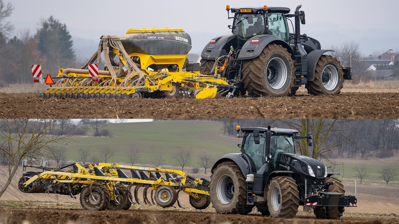 Preparation and sowing | 2x Tractor New Holland T7.290 HD | Bednar Omega OO 4000L and Fenix FO 5000