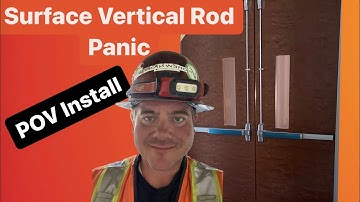 How to install Von Duprin Surface Vertical Rod Panic 9827L-F LBR x E996L