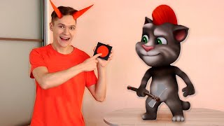 Talking Tom in Real Life [Part 7] -  Having Fun with Tom