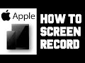 Ipad How To Screen Record with Audio Sound - iPhone How To Screen Record with Sound Audio Help