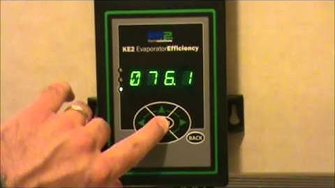 KE2 Evap - Navigate Variables Menu - Versions Prior to Scrolling Text - Video 005