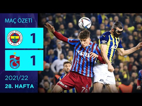 ÖZET: Fenerbahçe 1-1 Trabzonspor | 28. Hafta - 2021/22