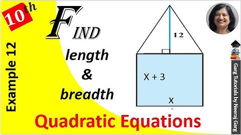 A rectangular park is to be designed whose breadth is 3m less than its length|factorization in maths